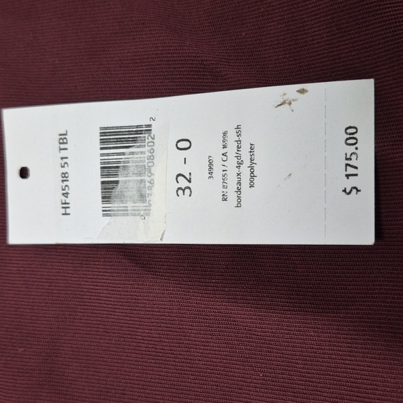 Lacoste 32 34 40 Bordeaux Track Pants - New - Picture 7 of 13